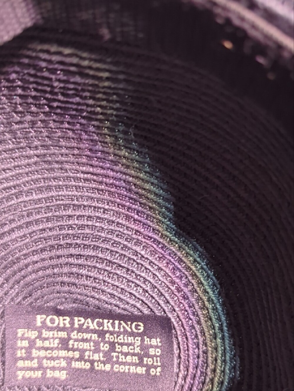 Eric Javits Black Straw Fedora Hat - Picture 4 of 4